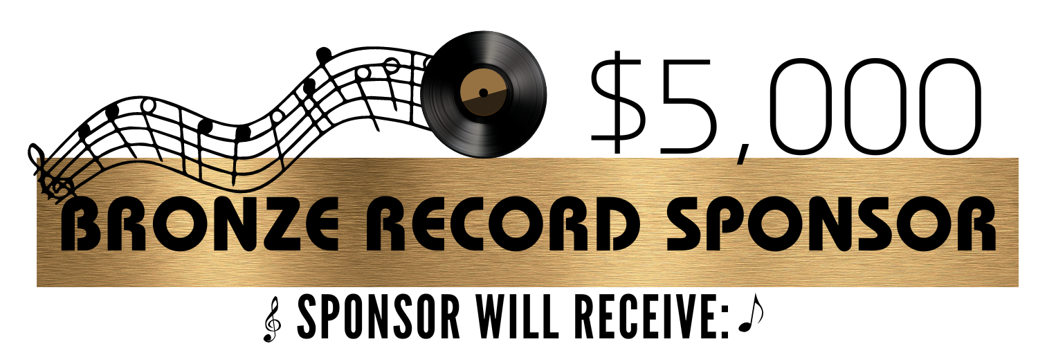 Bronze record sponsor $15,000